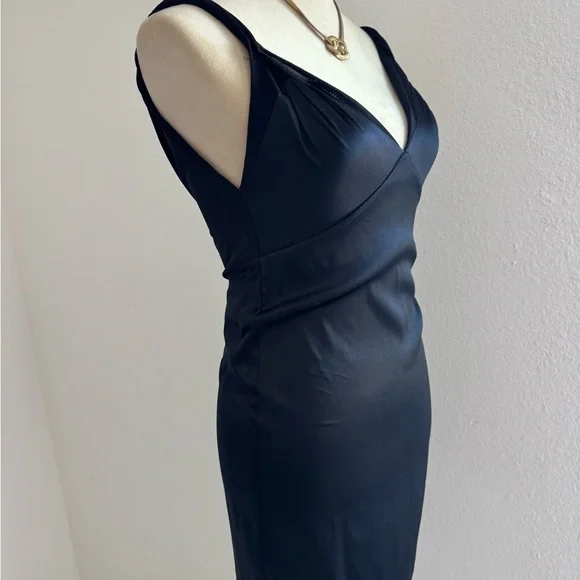 RtA Cali Slip Mini Dress 100% Silk Black Elegant Black Mini Dress Size 0